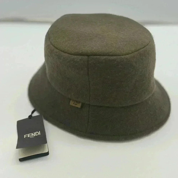 BNWT FENDI HAT FF Logo Wool Bucket Hat Size Large main image 12